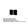 B2) 52x55 Black Plastic PERFORATED Shrink Bands for Jar/Bottle Caps