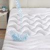 SLEEP ZONE Waterproof Mattress Topper Queen Size, Cooling Mattress Pad