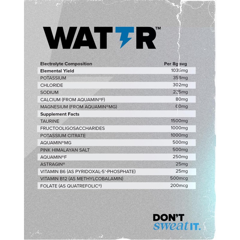 HR Labs WATTR™ Electrolyte Loaded Hydration Powder with Energising B