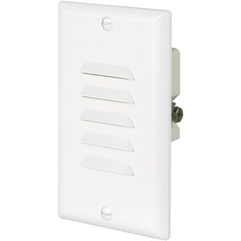 Eaton 7739W 15-Amp 120-Volt LED Steplight with Vertical and Horizontal Louvered Wall plates, White