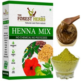 The Forest Herbs Herbal Henna Mix Powder (500 Grams) Enriched With Precious Herbals For Hair Growth, Colour & Conditioning