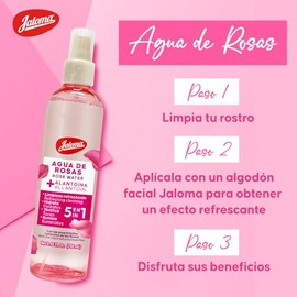 Jaloma | Agua de Rosas, Tónico Facial, Relajante, Antioxidante, 250ml.