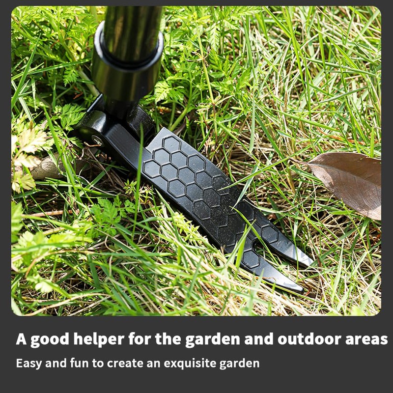 TOMVAES Weed Puller, Weed Puller Tool Stand-up Weeder with Metal