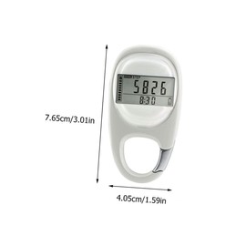 Outanaya Pedometer with Carabiner Clip Lightweight Step Counter for Running Walking Easy to Read Display Sports Gadget for Men Women Convenient Portable Fitness Tool