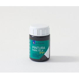 Vernice per tessuto Opaque To-18 nero 35 ml La Pajarita, pittura ad applicazione diretta su tela