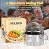 HULISEN Cookie Cutter Set (3 Pieces/Set), Round Crinkle Cutter with