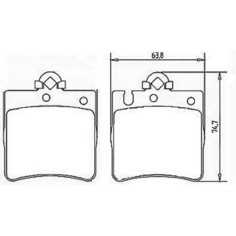 Jurid 571988J Brake Pad Set, disc brake pad set (4