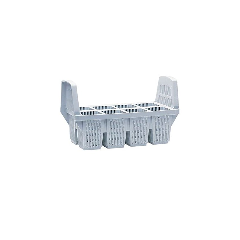 Commercial Dishwasher Cutlery Holder - Cutlery Basket 8 Compartment with