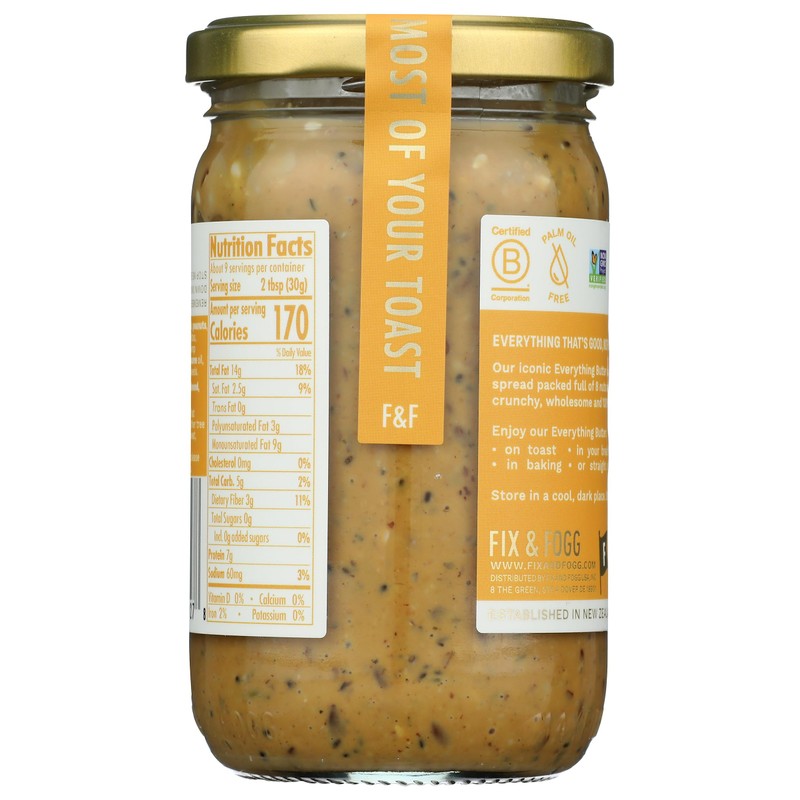 Fix & Fogg Everything Butter, Non GMO, Vegan, 10 Ounces