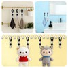 Innovess 6 Pcs Black Towel Clips, Metal Tea Towel Hooks,