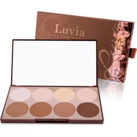 Luvia Cosmetics – Contouring Palette – Prime Contour with Extra Easy Blending Setting Powder, Bronzer, Contour Powder and Highlighter Make-Up for All Skin Types – Lovely Gift for Women