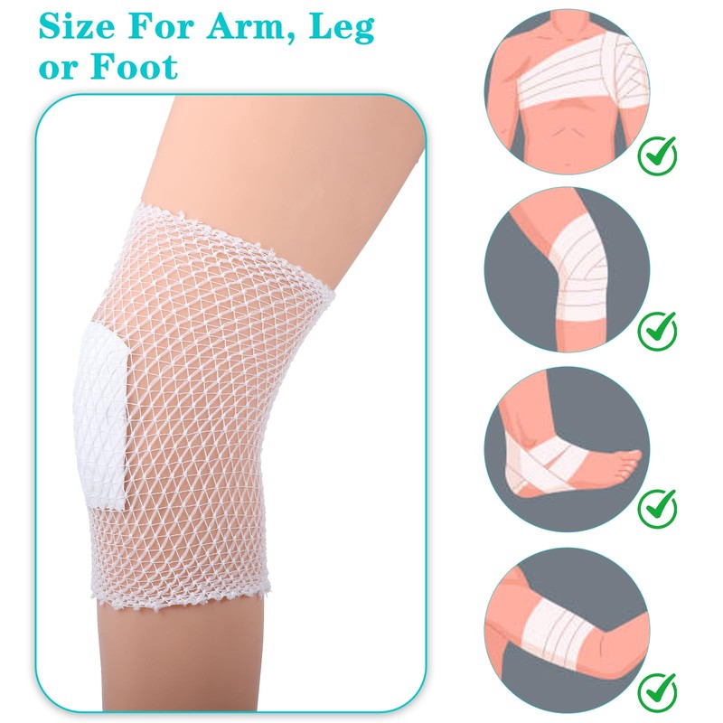 Yolev Tubular Bandage Elastic Tubular Gauze White 2M Net Wound