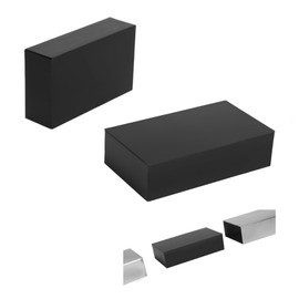 Sidasu Flat Handrail Accessories - 2 Pack Extension Connector High Strength POM Handrail Fitting Handrail Connector for Top of Staircase,H04