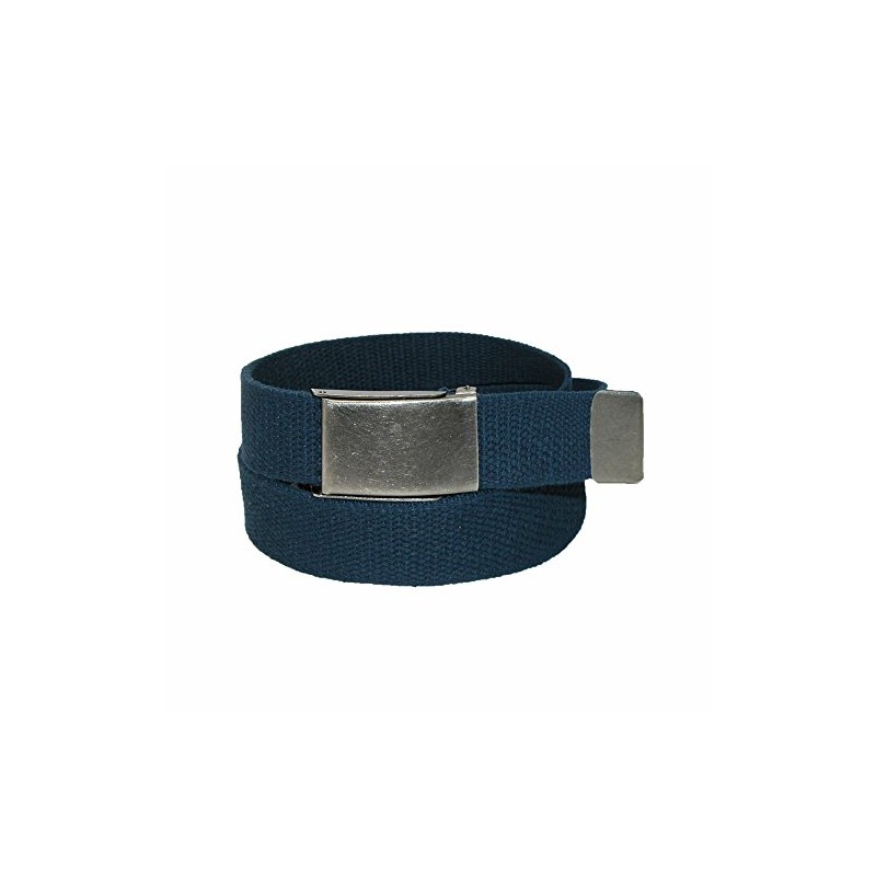 CTM® - Cinturón de tela para hombre con hebilla abatible