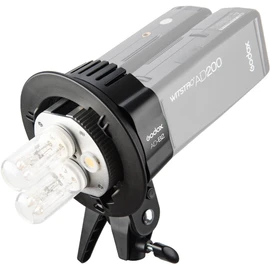 Godox AD-B2 Dual Power Bowens Mount Double Lamp Head Bracket Compatible with Godox AD200, AD200 Pro or AD200Pro II Pocket Flash Mount 2 Strobe Lights Together with 400W Output