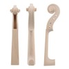 Yibuy Hand Carved Maple Violin Neck for DIY 4/4 Size