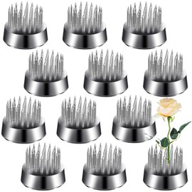 Geiserailie 12 Bases para Arreglos Florales - Soportes Japoneses con Alfileres de 2.3 cm (0.92"), Ideales para Centros de Mesa, Bodas y Decoración