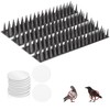 Bird Spike Strips for Outdoor Surfaces with Adhesive Strips (4,