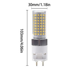 BesYouSel G12 16W LED Light Bulb G12 Base LED Corn Light Bulb T6 Metal Halide Light Bulb 130W Halogen Bulb replacement for Street, Warehouse, Garage Lighting AC100-277V 3000K Warm White Pack of 4