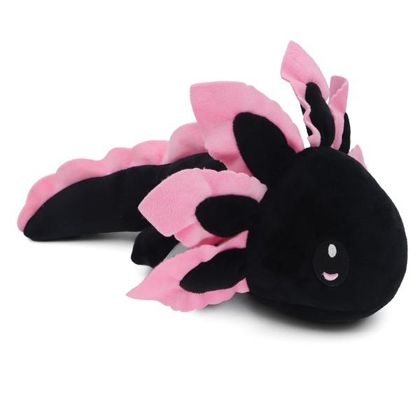 Axolotl Plush Toy,Soft Cute Axolotl Stuffed Animal Salamander Axolotl Plush Doll Gifts for Boys Girls (Black)