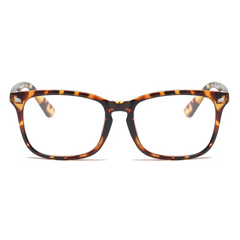 Jcerki Myopia glasses -2.00 Distance nearsighted glasses Leopard Print Frame