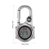 Multi-Purpose Carabiner Watch with Compass for Outdoor Climbing Hiking and