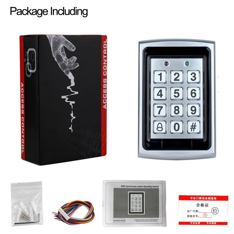 HFeng 125KHz RFID Metal Access Control Keypad Standalone Access Controller