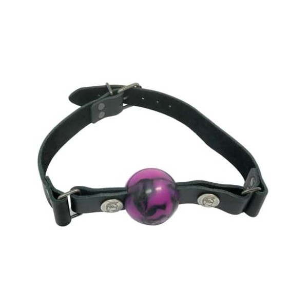 Spartacus Removable Silicone Ball Gag, Purple, 1.5 Inch
