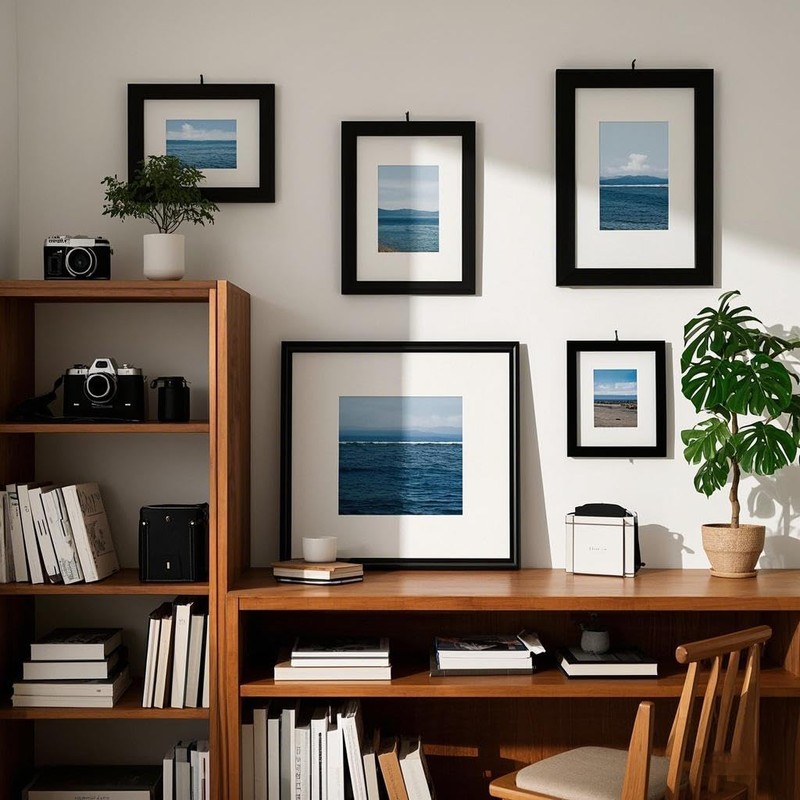 Szyeequoo A4 Picture Frame 2 Pack, 21x29.7cm Adjustable Horizontal/Vertical Display