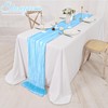16 Pack Light Blue Cheesecloth Table Runner 17 x 108