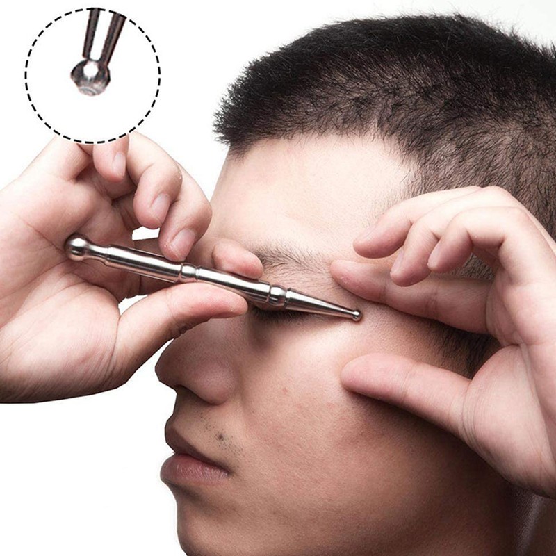 Manual Acupuncture Pen Stainless Steel Ergonomic Easy to Hold Portable