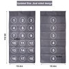 Ymemok Hanging Mesh Pockets Dual-Sided Closet Organizer for Underwear,Bra,Socks,Accessories with