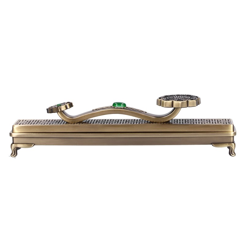 Metal Incense Holder Ruyi Antique Incense Stick Burner for Home