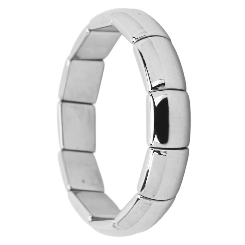 Terahertz Bracelet Rectangle Beads Stretch Bangle Woman Men Bracelet Gift