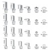 950 Pcs Flat Head Screws, Nuts, and Washers Assortment Kit,