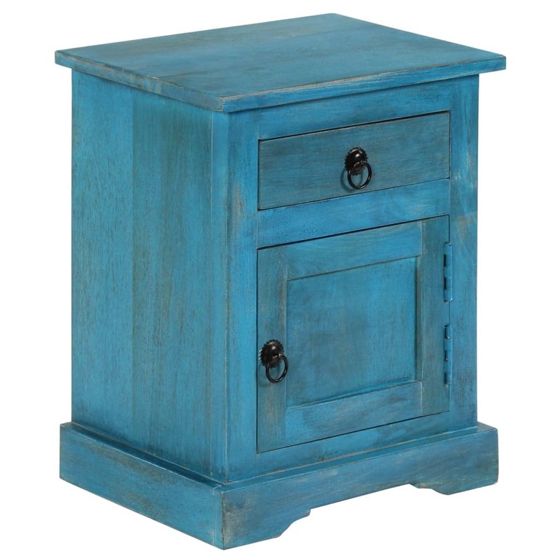vidaXL Bedside Table - Nightstand with Storage - Solid Mango