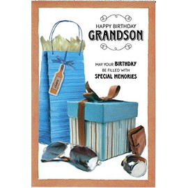 Wishing Well – Dear and Special Grandson – Birthday Card
