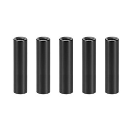 YOKIVE Pack of 5 Spacers Aluminium Round Straight Spacers | Prevent Connection Deformation Ideal for Robot Drones (Black M3 20 mm)