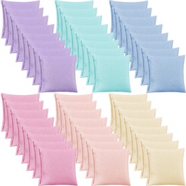 Jenaai 48 Pcs Nylon Bean Bags Colorful Bean Bag, 2.6” x 2.6” Tossing Bags(Lovely Color,Classic)