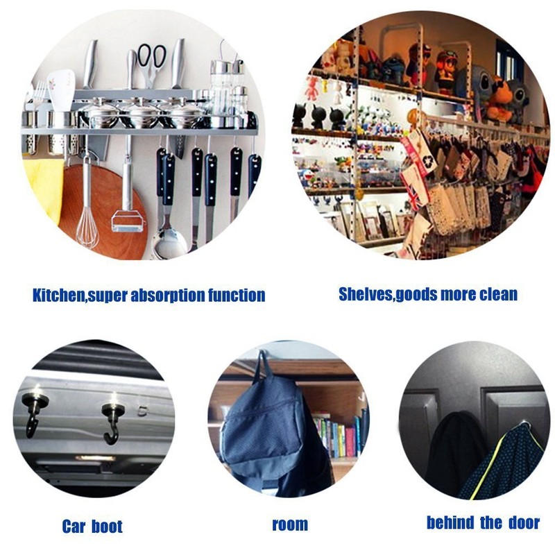 Bkinsety 12Pack Magnetic Hooks Strong Powerful Hanging Hooks for Kitchen