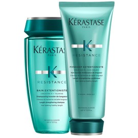 KERASTASE Resistance Extentioniste Kit Profesional para Cabello Dañado o en Crecimiento | Shampoo Bain Extentioniste 250 ml + Acondicionador Fondant Extentioniste 200 ml | Reparación, Fortalecimiento y Crecimiento Saludable del Cabello