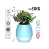 Smart Music Flower-Pot Planter, Touch-Play Indoor Plant-Pot, Wireless Bluetooth Speaker