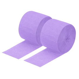 QUARKZMAN Crepe Papier Streamer Crepe Papier Dekoration 82ft Lang 1.8 Zoll Breit für Geburtstagsfeier Hochzeit Thanksgiving Weihnachtsdekorationen DIY, Lavendel Packung mit 2