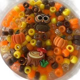 Harvest Pluck - Colorful Collection Featuring Fall and Pumpkin Shaped Items in Orange Yellow and Brown Palette:_Meltie-Gel