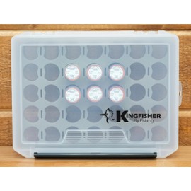 Kingfisher Fly Tying Thread Box with 6 Assorted Copper Wire