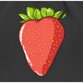 Shirtracer - Gym Bag Backpack - Sayings Statement - Strawberry Strawberry Strawberries Summer Fruits Gift, 2 Black