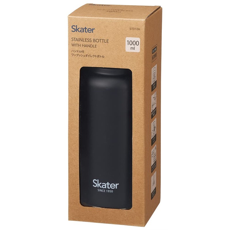 Skater STD10H-A Stainless Steel Direct Bottle with Handle, 33.8 fl