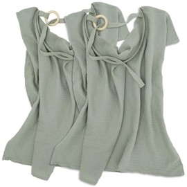 2Pcs Cotton Nursing Cover Double Layer Breastfeeding Cover Up Breathable Baby Nursing Scarf Large Coverage Area for Newborn