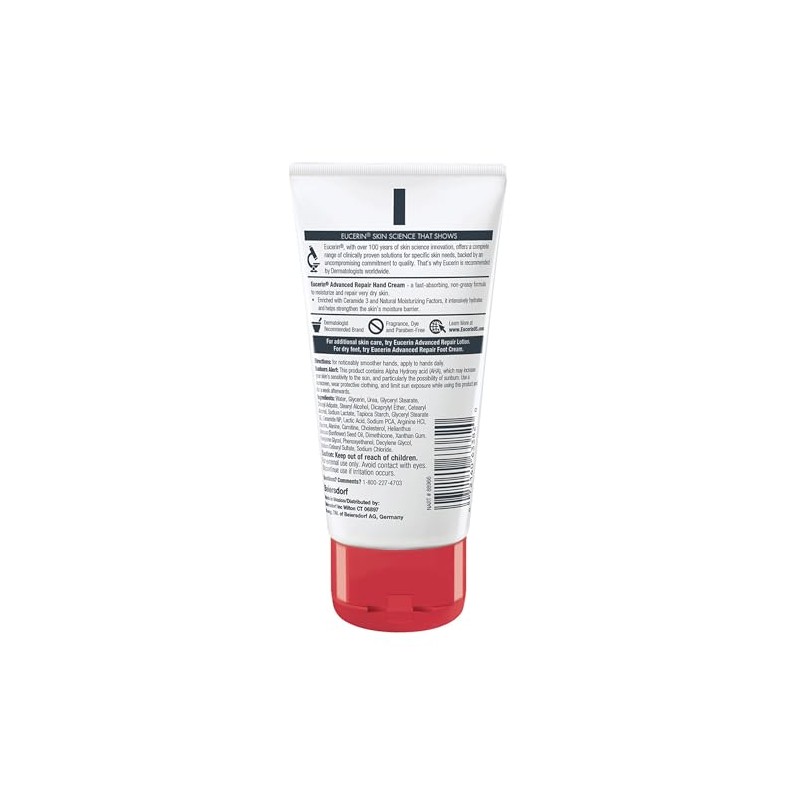 Eucerin Advanced Repair Hand Creme, 2.7 Ounce (Pack of 3)