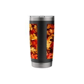 Autumn Fall Season Fall Leaves Pattern Graphic Women Teens Stainless Steel Insulated Tumbler